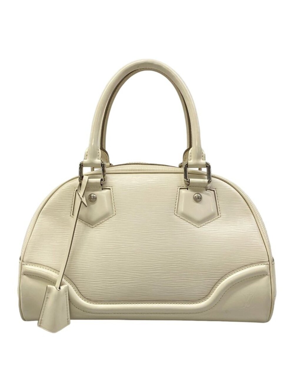 Louis Vuitton Handbag Epi Bowling Montaigne PM Ivoire Painted Leather